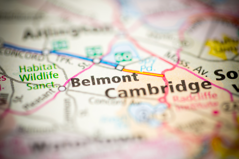 Belmont Cambridge map