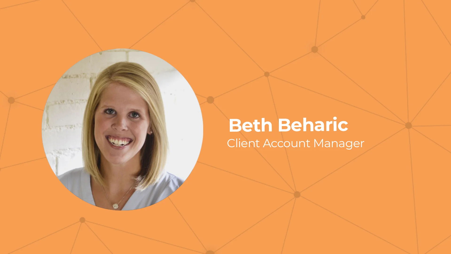 Beth Beharic Client Account Manager sustainability